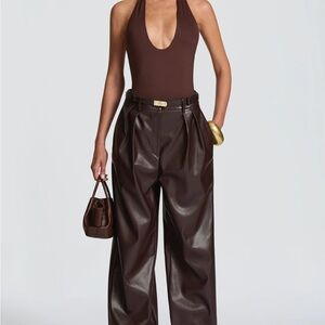 new with tags Plum Faux Leather Pants Baby Boo Fashion